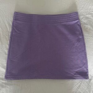 Aritzia Lilac Stretch Mini Skirt with Stitched Waistband